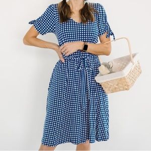 Merrick White Gingham dress